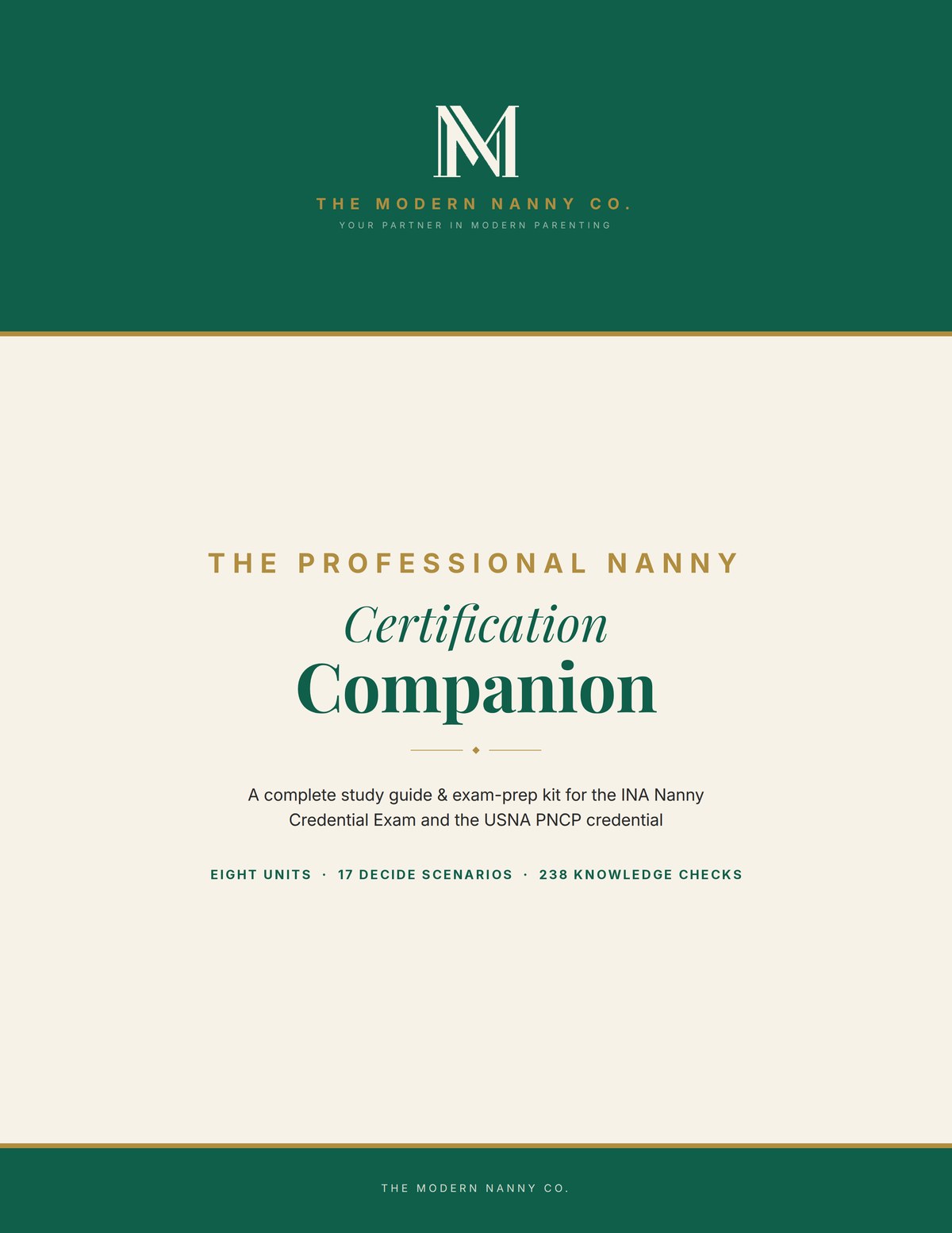 The Professional Nanny Certification Companion, Volumes 1 and 2